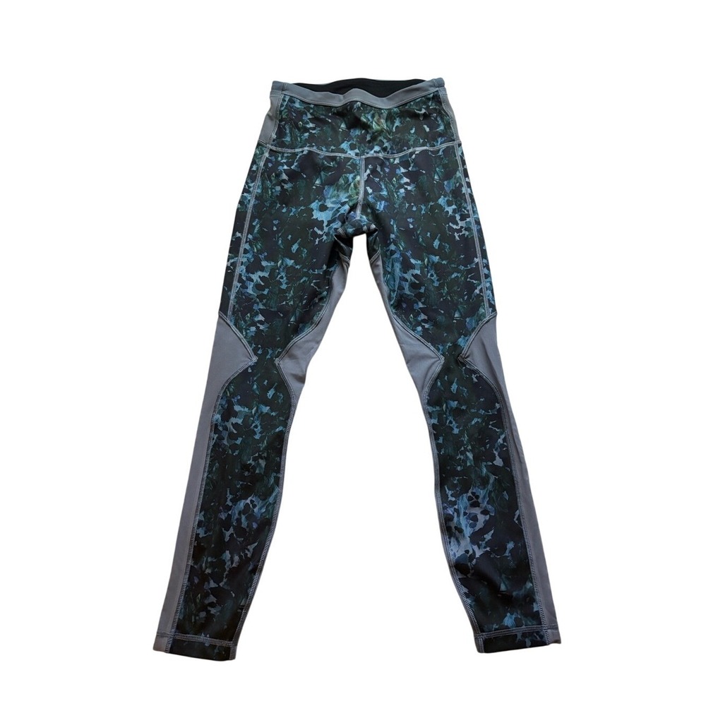 Lululemon Patterned Athletic blue and black Leggings